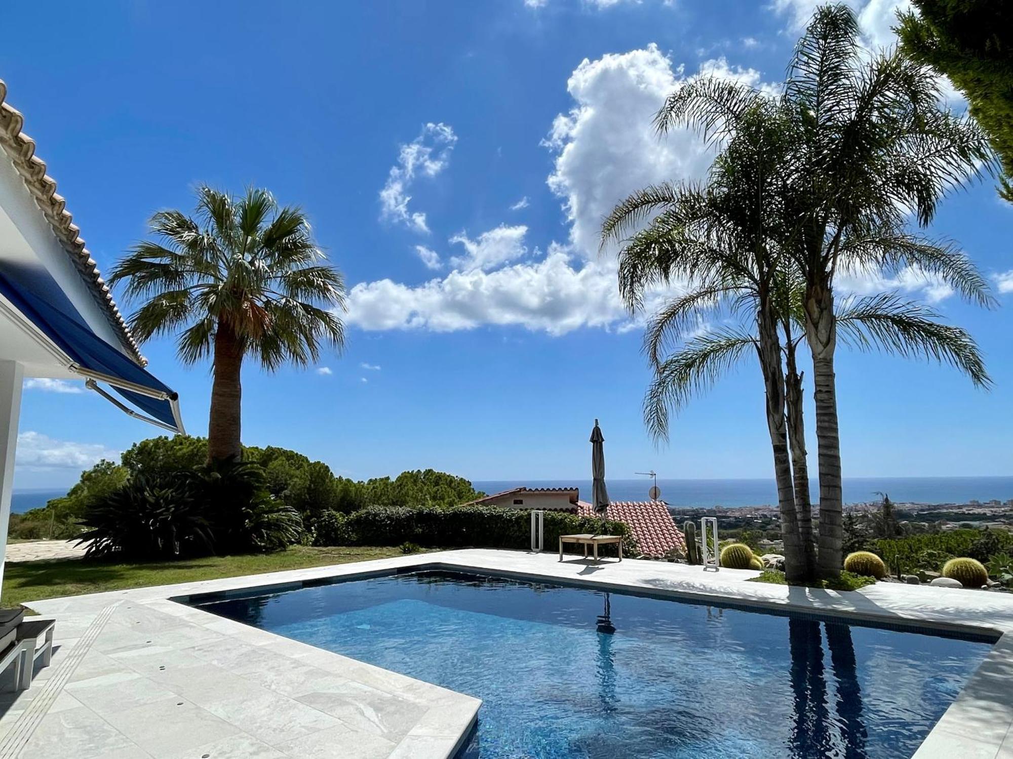 Palm Maresme - Suite With Bathroom And Terrasse With Ocean Views In A Private Villa Vilassar De Dalt Экстерьер фото